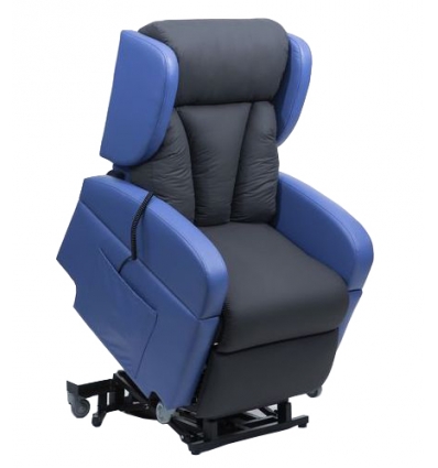 Fauteuil releveur 2 moteurs Proclassic bleu