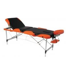 Table de massage pliante Kinlight noire et orange