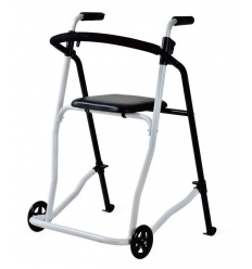 Rollator pliant 2 roues Evolution noir et blanc