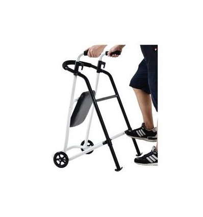 Rollator pliant 2 roues Evolution noir et blanc
