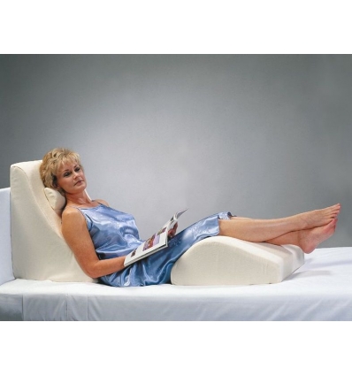 Repose-jambes en mousse visco-élastique ivoire