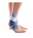 Chevillère élastique de contention MalleoTrain S Open Heel Bauerfeind titane bleu