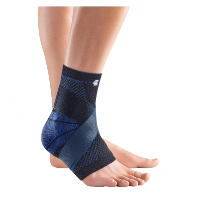 Chevillère active MalleoTrain S Bauerfeind noir et bleu