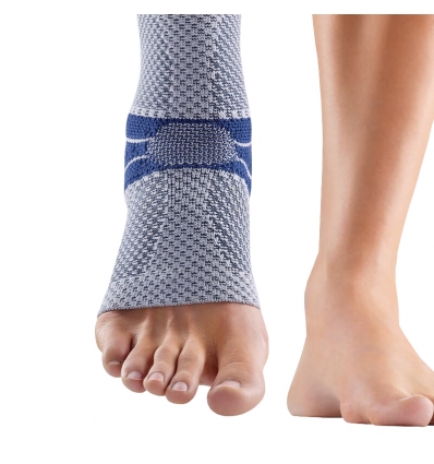 Chevillère active de contention MalleoTrain Bauerfeind titane bleu