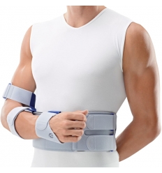 Attelle luxation de l'épaule OmoLoc Bauerfeind titane bleu