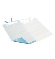 Lot de 100 bavoirs jetables pour adultes d'aide aux repas