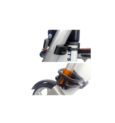 Porte canne pour rollator de luxe 4 roues Let's Fly