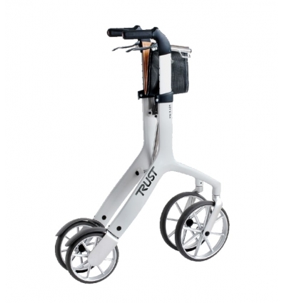 Rollator de luxe 4 roues Let's Fly blanc