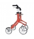 Rollator de luxe 4 roues Let's Fly rouge