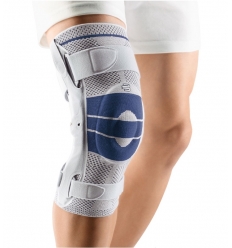 Genouillère active médicale Genutrain S Pro Bauerfeind titane / bleu