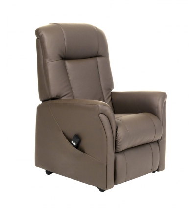 Fauteuil releveur 2 moteurs Ontario skai taupe