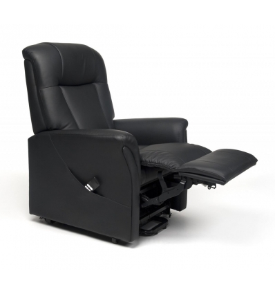 Fauteuil releveur 2 moteurs Ontario skai noir