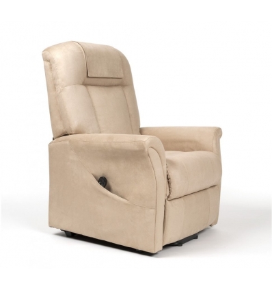 Fauteuil releveur 2 moteurs Ontario tissu beige