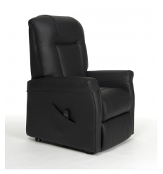 Fauteuil releveur 1 moteur Ontario skai noir