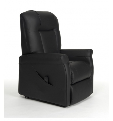 Fauteuil releveur 1 moteur Ontario skai noir