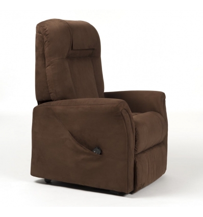 Fauteuil releveur 1 moteur Ontario tissu marron