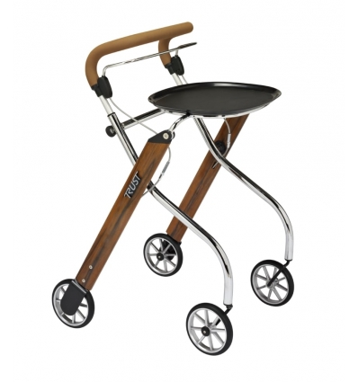 Déambulateur d'intérieur 4 roues Let's Go Indoor bois foncé