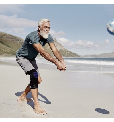 Orthèse de gonarthrose GenuTrain OA noir-bleu