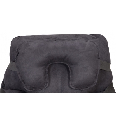 Appareil de soutien partiel de la tête pour fauteuil à pousser noir