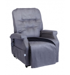 Fauteuil releveur 1 moteur Classic Cover microfibres cendre