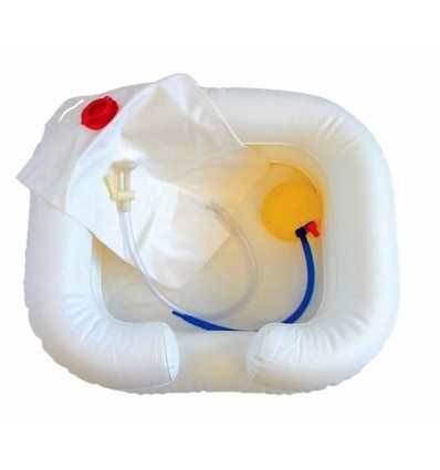 Bac à shampoing gonflable avec douchette