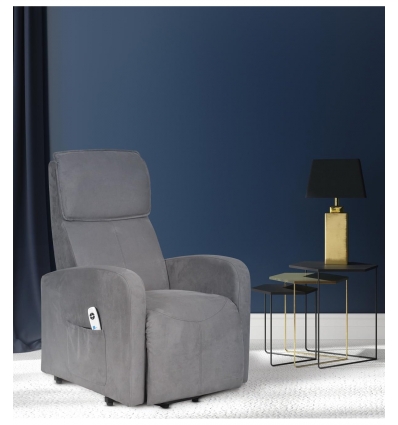 Fauteuil releveur 2 moteurs Dublin gris
