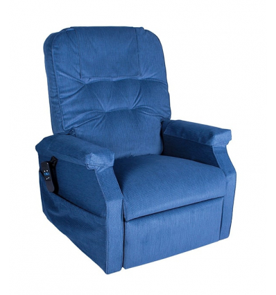 Fauteuil releveur 1 moteur Success velours bleu