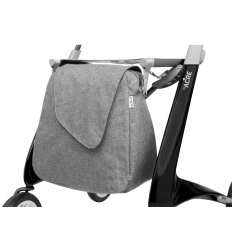 Sac Weekend Bag gris pour rollator Carbon Ultralight