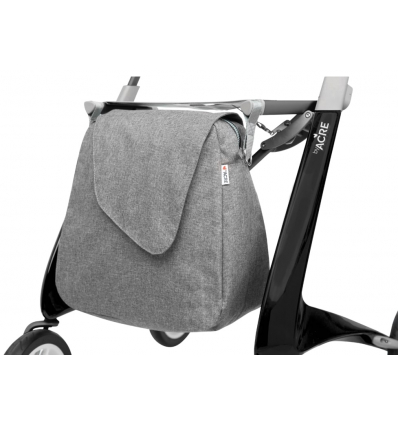 Sac Weekend Bag gris pour rollator Carbon Ultralight