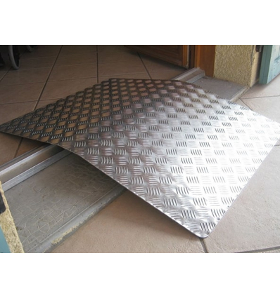 Rampe de seuil en aluminium porte et baie vitrée pour fauteuil roulant