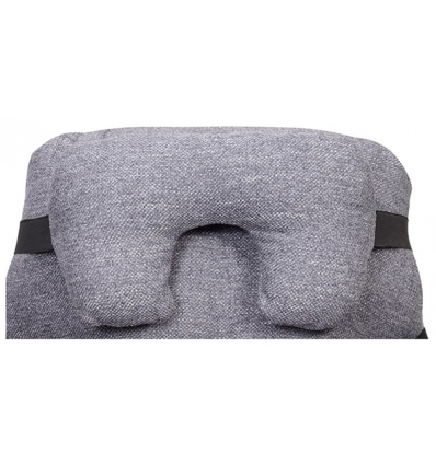 Appareil de soutien partiel de la tête pour fauteuil à pousser gris