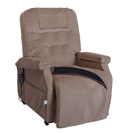 Fauteuil releveur 1 moteur Classic Cover velours toffee