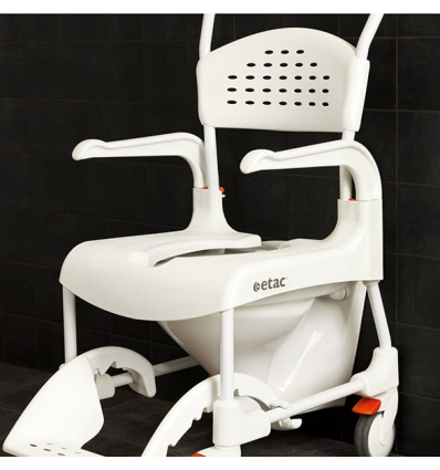 Chaise de douche verte Etac Clean à hauteur fixe