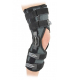 Attelle de genou ligamentaire articulée Playmaker Wrap II Donjoy noire et grise