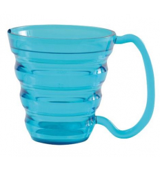 Tasse ergonomique avec anse pour personne âgée Ergo bleu