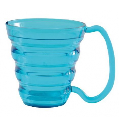 Tasse ergonomique avec anse pour personne âgée Ergo bleu