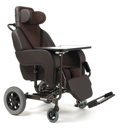 Fauteuil coquille Intérieur / Extérieur Coraille bi-revêtement marron