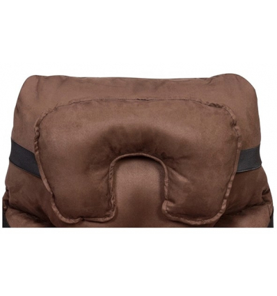 Appareil de soutien partiel de la tête pour fauteuil à pousser marron