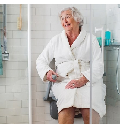 Siège de douche mural Etac Relax gris