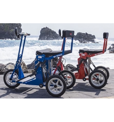 Scooter électrique pliable automatiquement R30 DI BLASI rouge, bleu