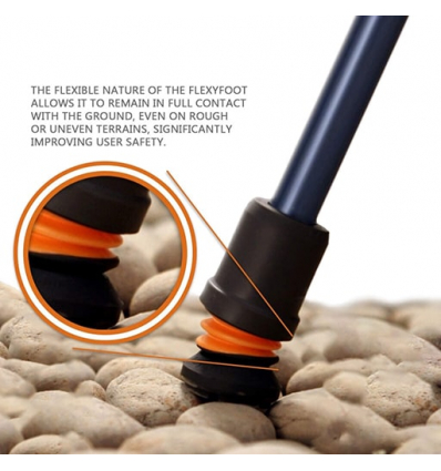 Embout antidérapant de la anne de marche pliable anti-glisse Flexyfoot