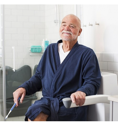 Accoudoir de toilettes Etac Rex blanc