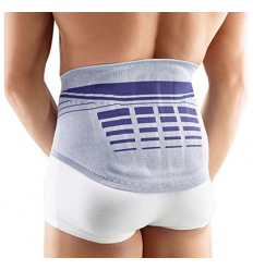 Ceinture lombaire LumboLoc CompriFix Evolution Bauerfeind titane bleu