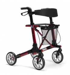 Déambulateur 4 roues léger et pliable Quadri-Light rouge Vermeiren