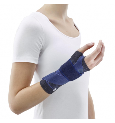 Attelle poignet Manutrain Bauerfeind bleu noir