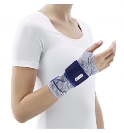 Attelle poignet Manutrain Bauerfeind titane bleu