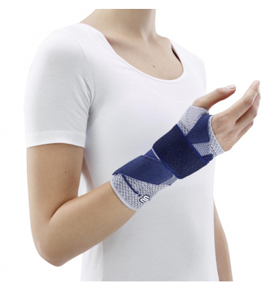 Attelle poignet Manutrain Bauerfeind titane bleu