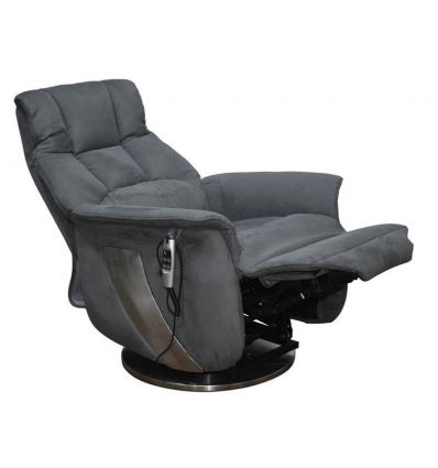 Fauteuil releveur 2 moteurs pivotant Taïga gris
