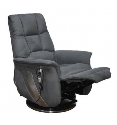 Fauteuil releveur 2 moteurs pivotant Taïga gris