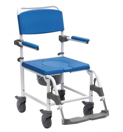 Chaise percée à roulettes Aston bleu